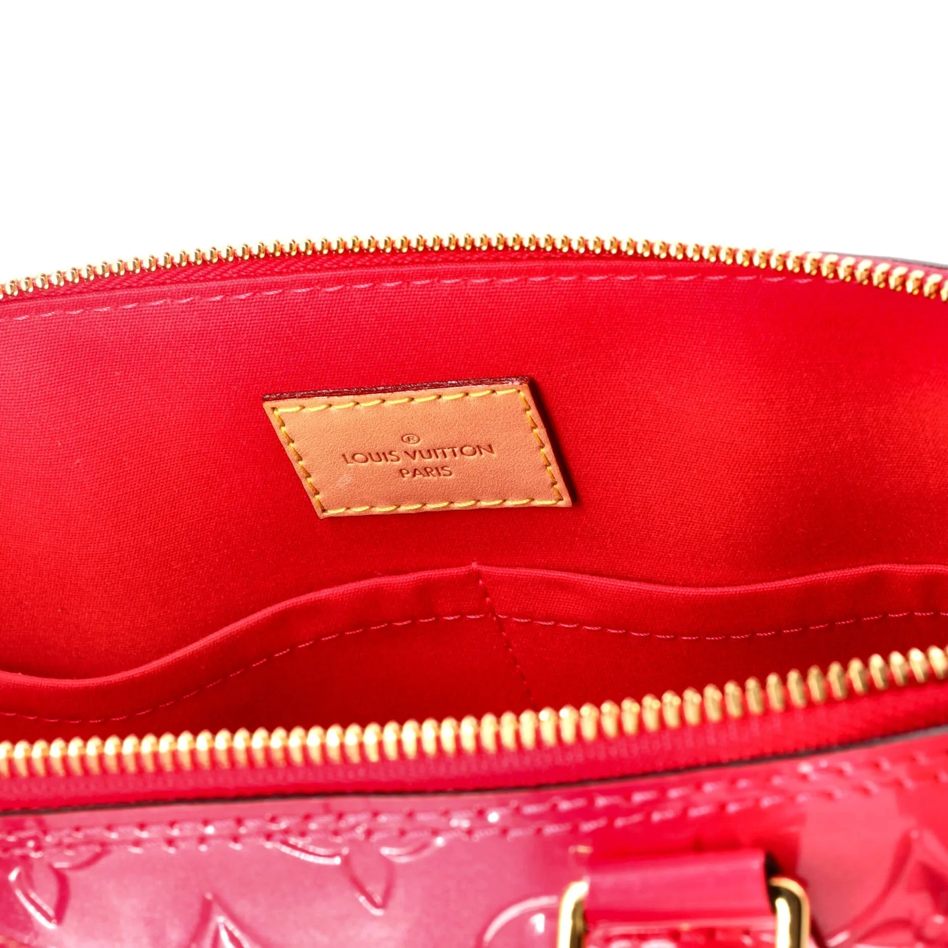 Alma Handbag Monogram Vernis PM