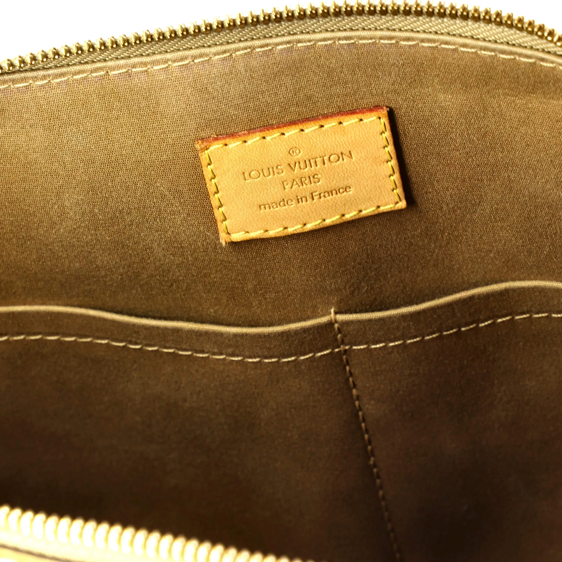 Alma Handbag Monogram Vernis PM