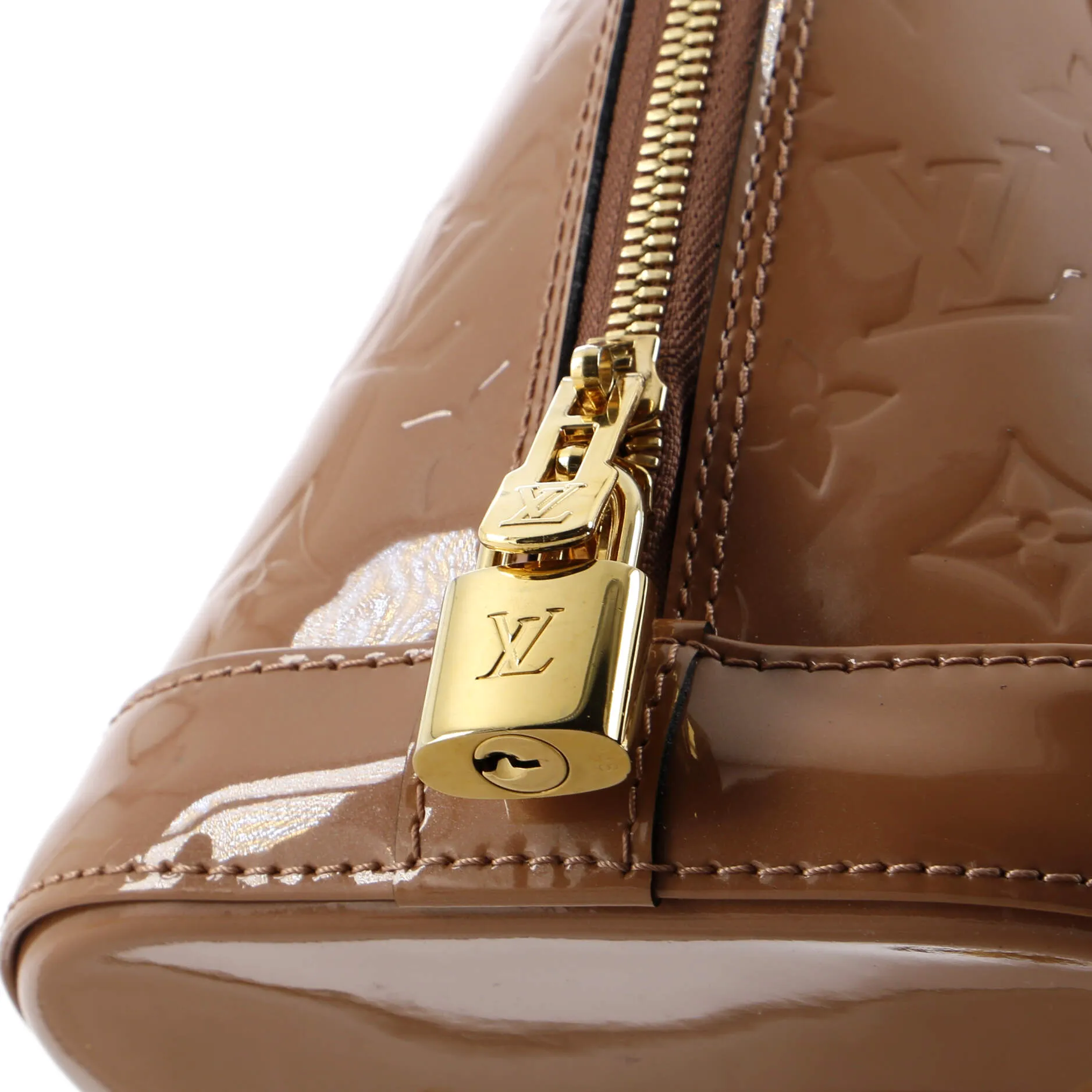 Alma Handbag Monogram Vernis PM