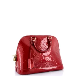 Alma Handbag Monogram Vernis PM