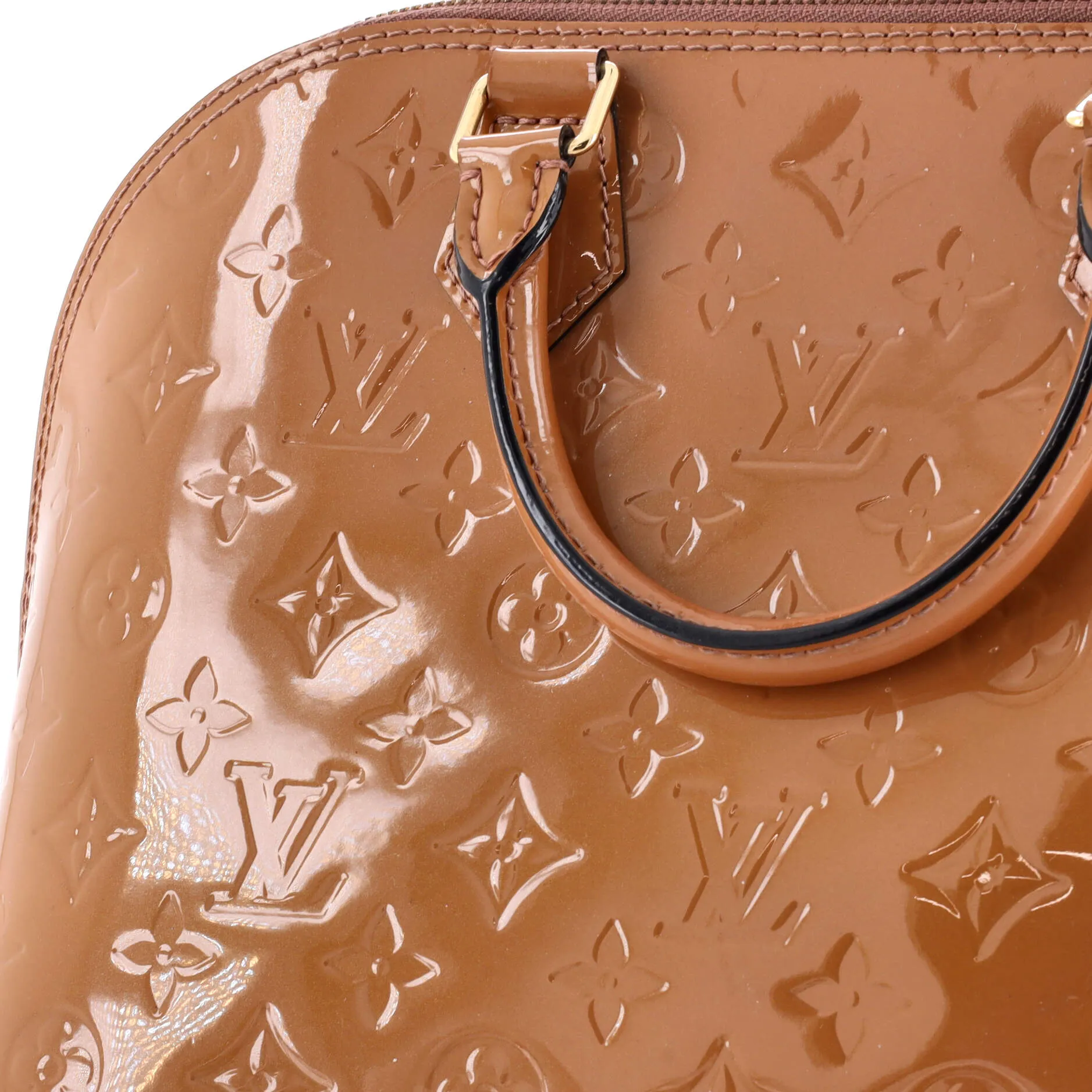 Alma Handbag Monogram Vernis PM