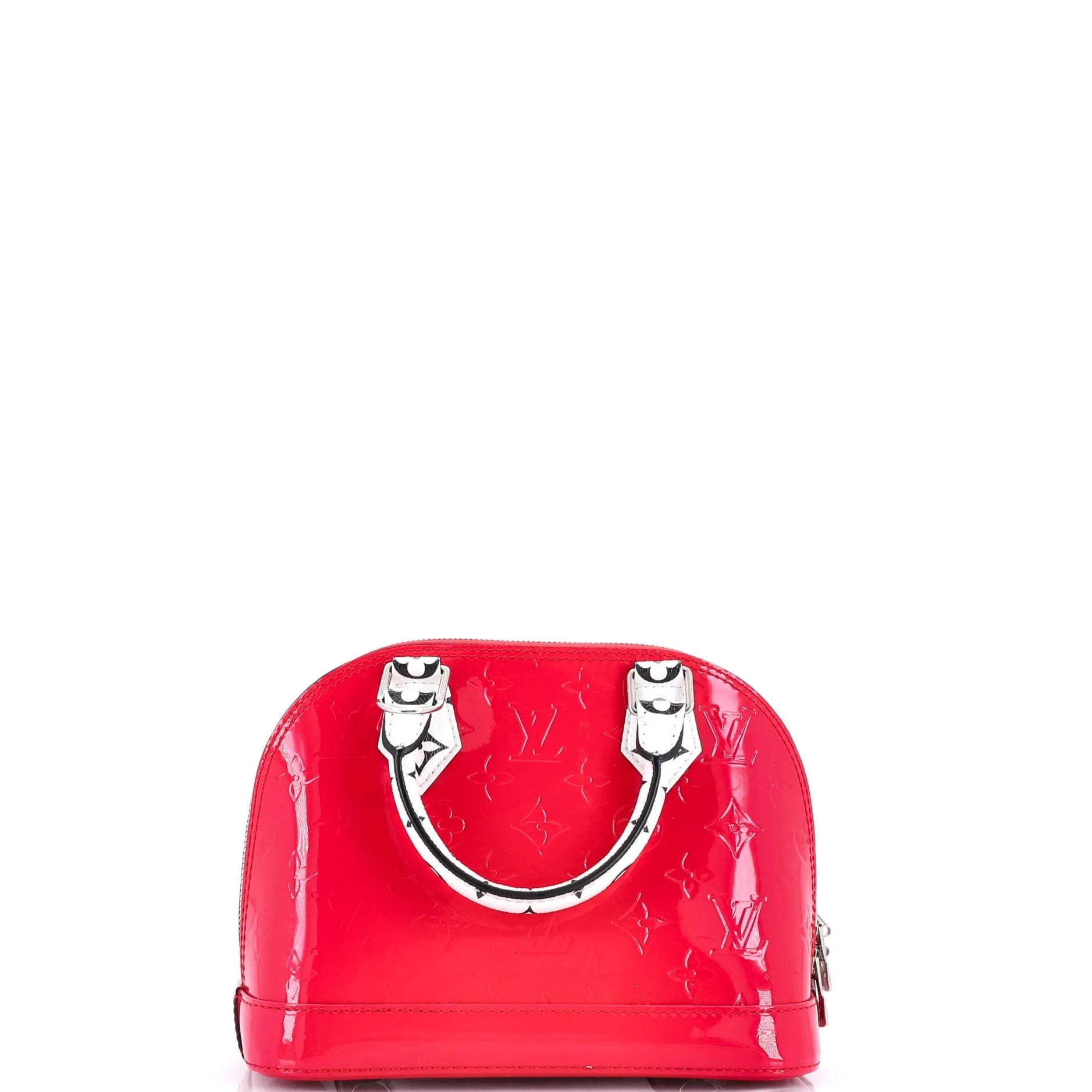 Alma Handbag Monogram Vernis with Monogram Canvas and Epi Leather BB