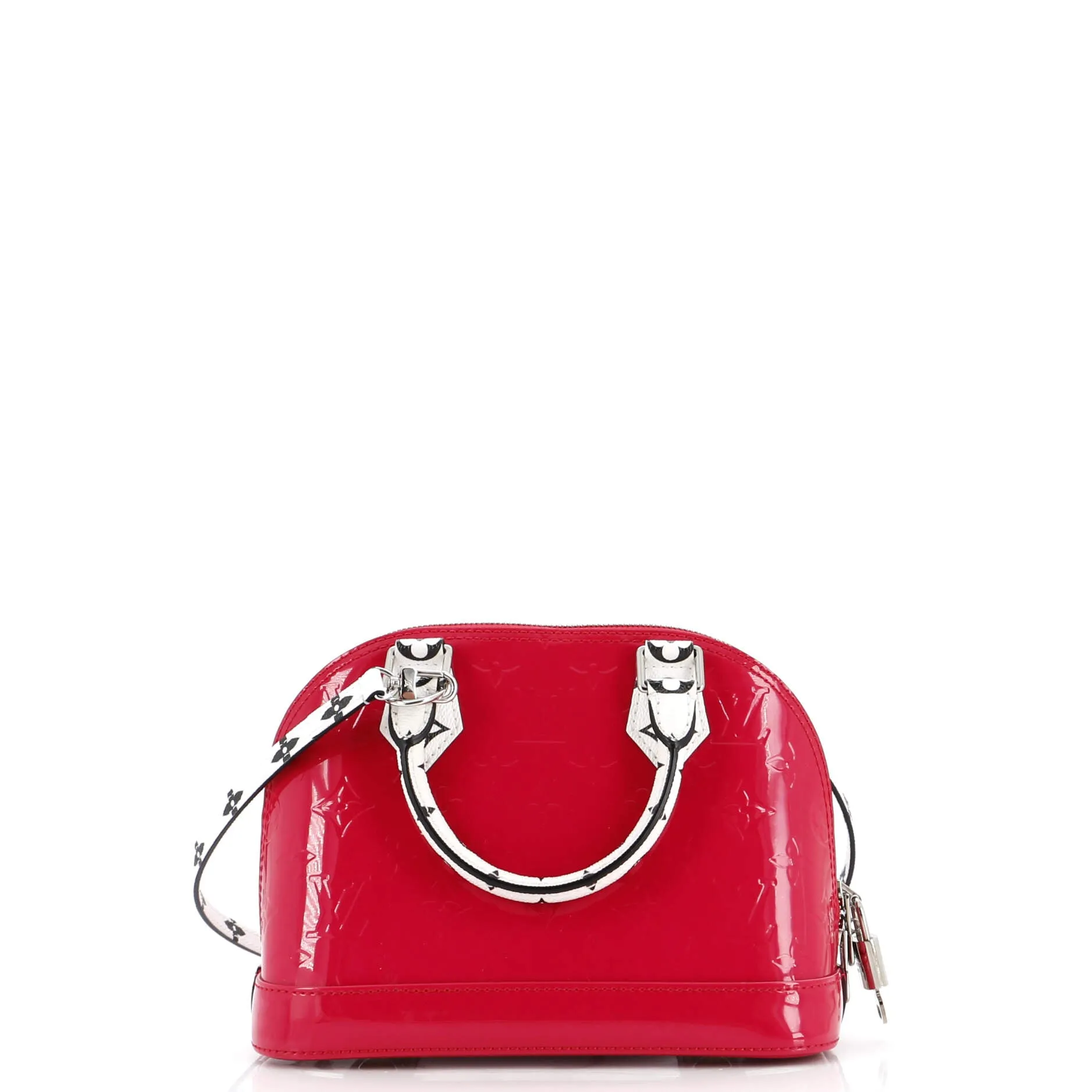 Alma Handbag Monogram Vernis with Monogram Canvas and Epi Leather BB