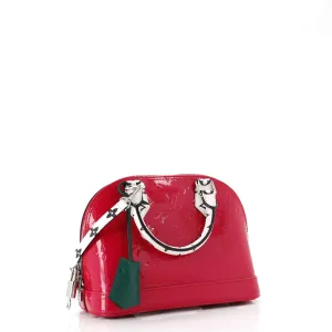 Alma Handbag Monogram Vernis with Monogram Canvas and Epi Leather BB