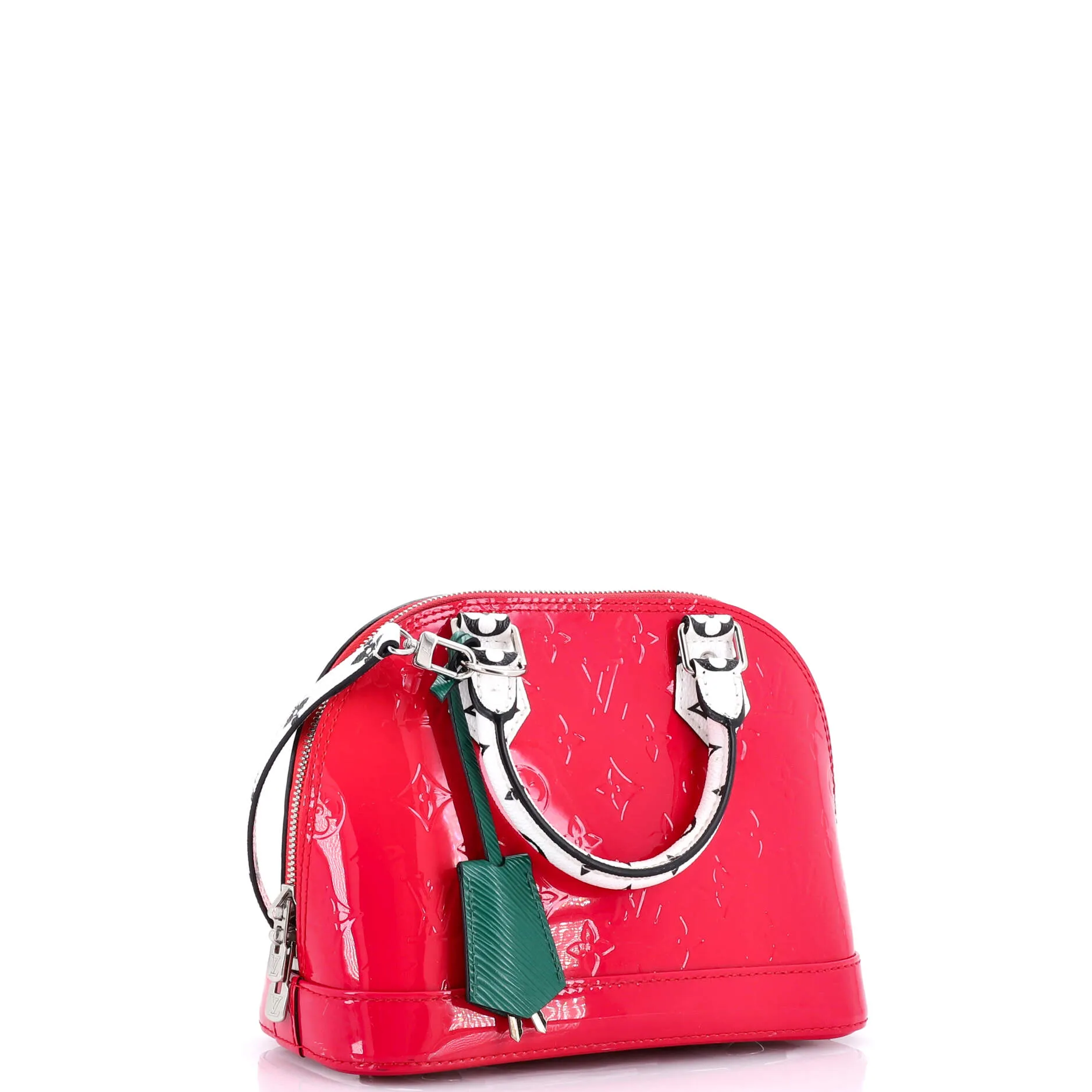 Alma Handbag Monogram Vernis with Monogram Canvas and Epi Leather BB
