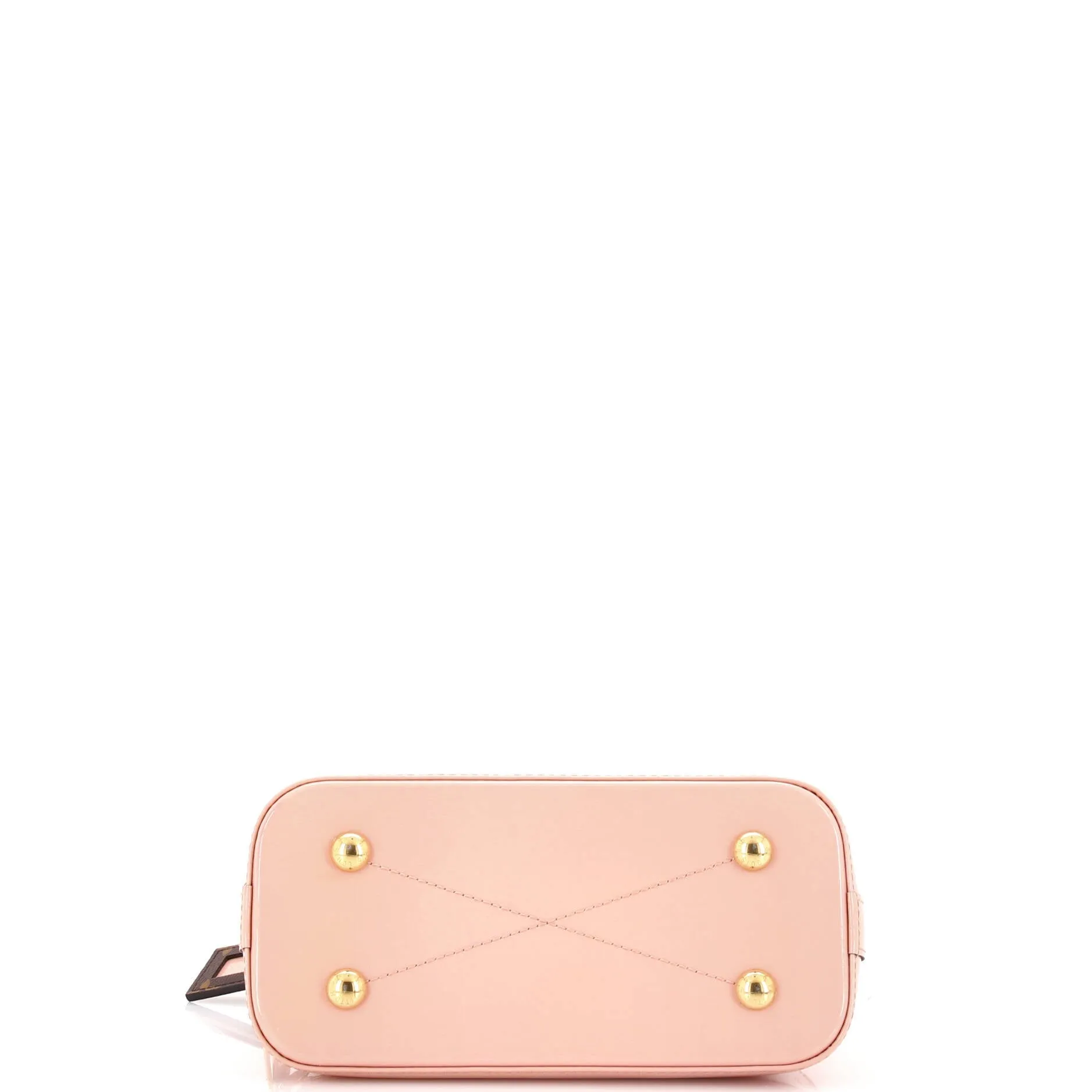 Alma Handbag Vernis with Monogram Canvas BB