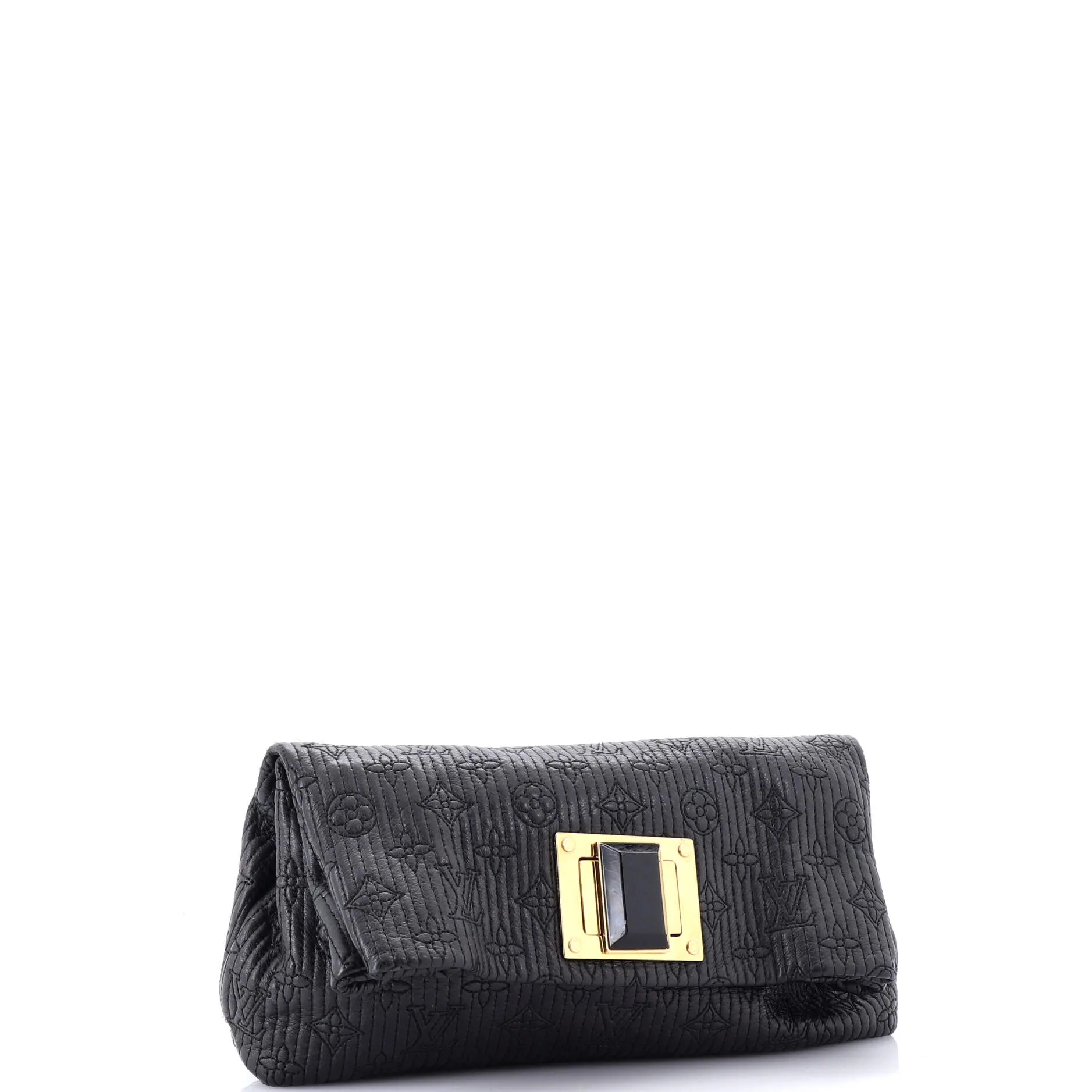 Altair Clutch Quilted Monogram Leather