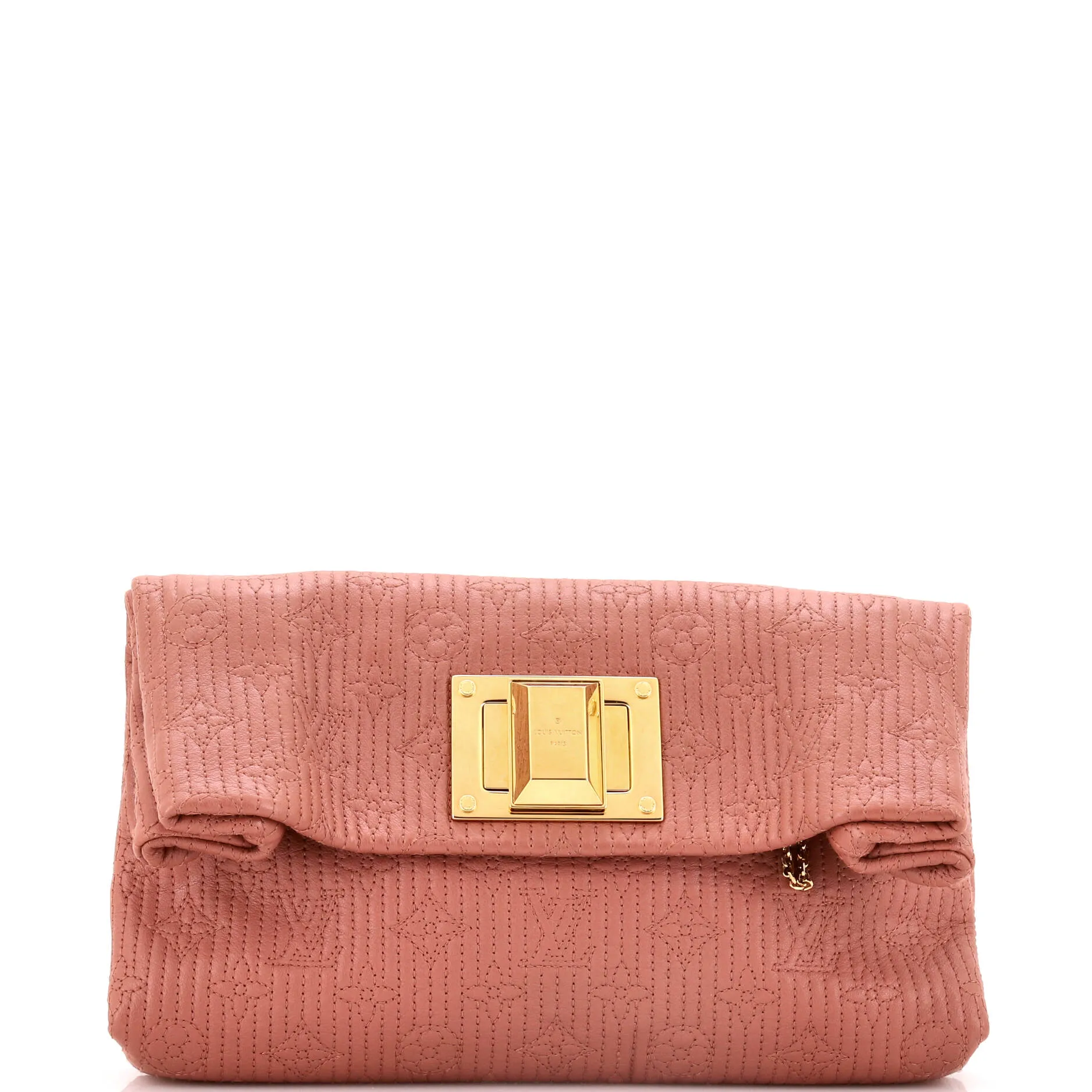 Altair Clutch Quilted Monogram Leather