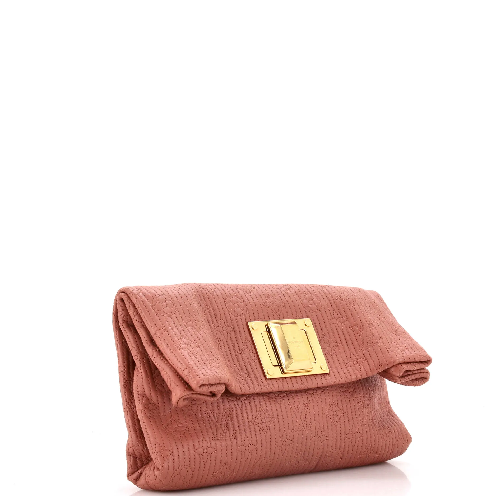 Altair Clutch Quilted Monogram Leather
