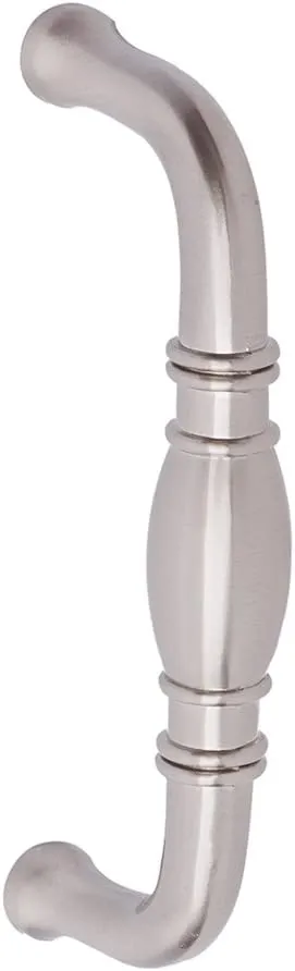 AmazonBasics Traditional Cabinet Handle 3.71 Length 3 Hole Center Satin Nickel 10-Pack