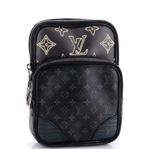 Amazone Sling Bag Patchwork Monogram Eclipse Canvas and Printed Leather