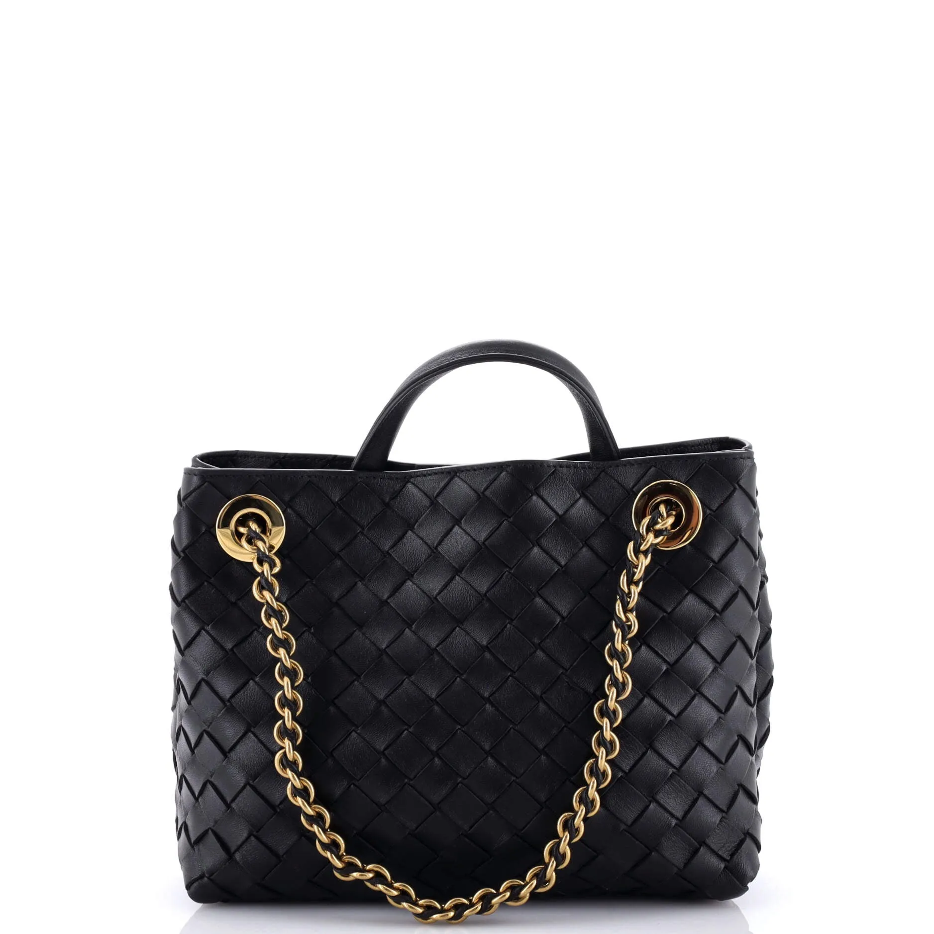 Andiamo Top Handle Bag Intrecciato Nappa Medium