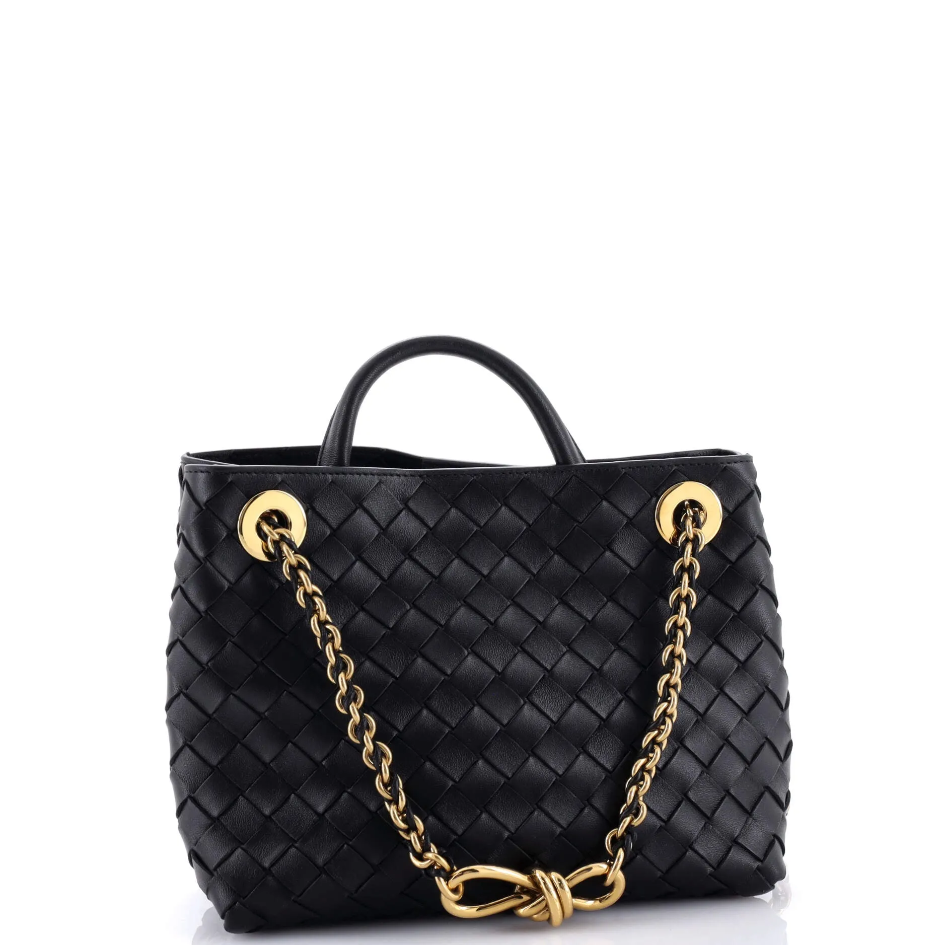 Andiamo Top Handle Bag Intrecciato Nappa Medium