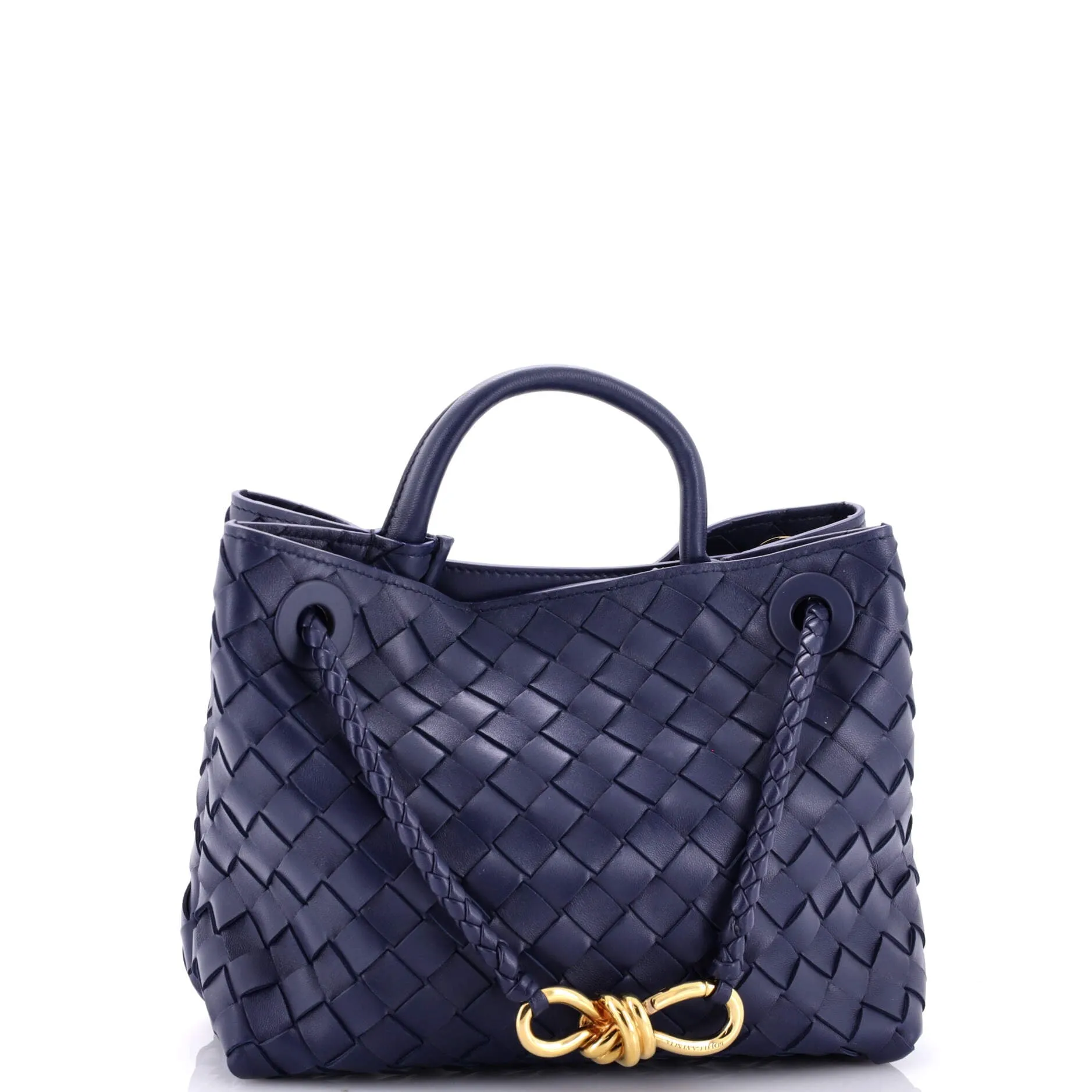 Andiamo Top Handle Bag Intrecciato Nappa Small