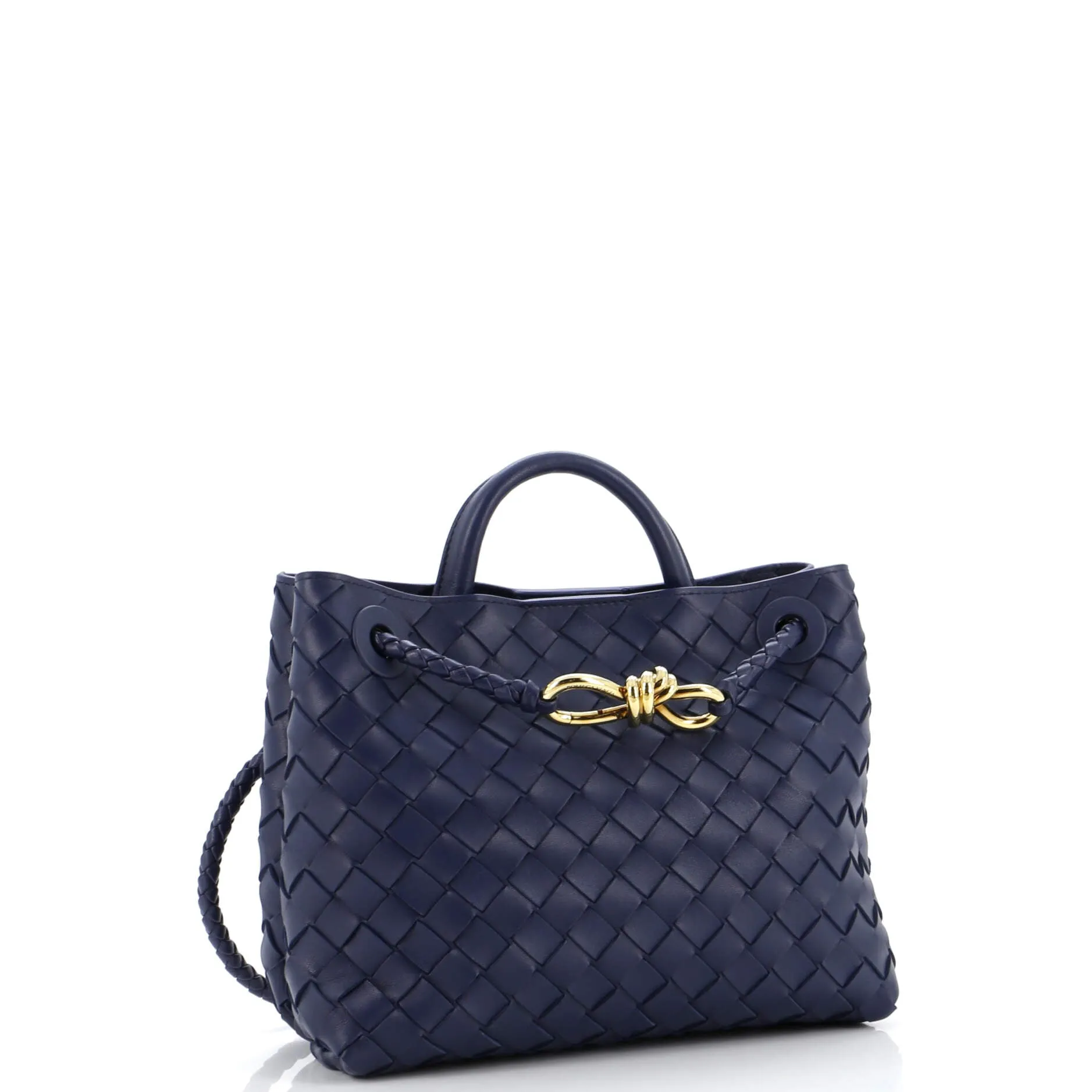 Andiamo Top Handle Bag Intrecciato Nappa Small