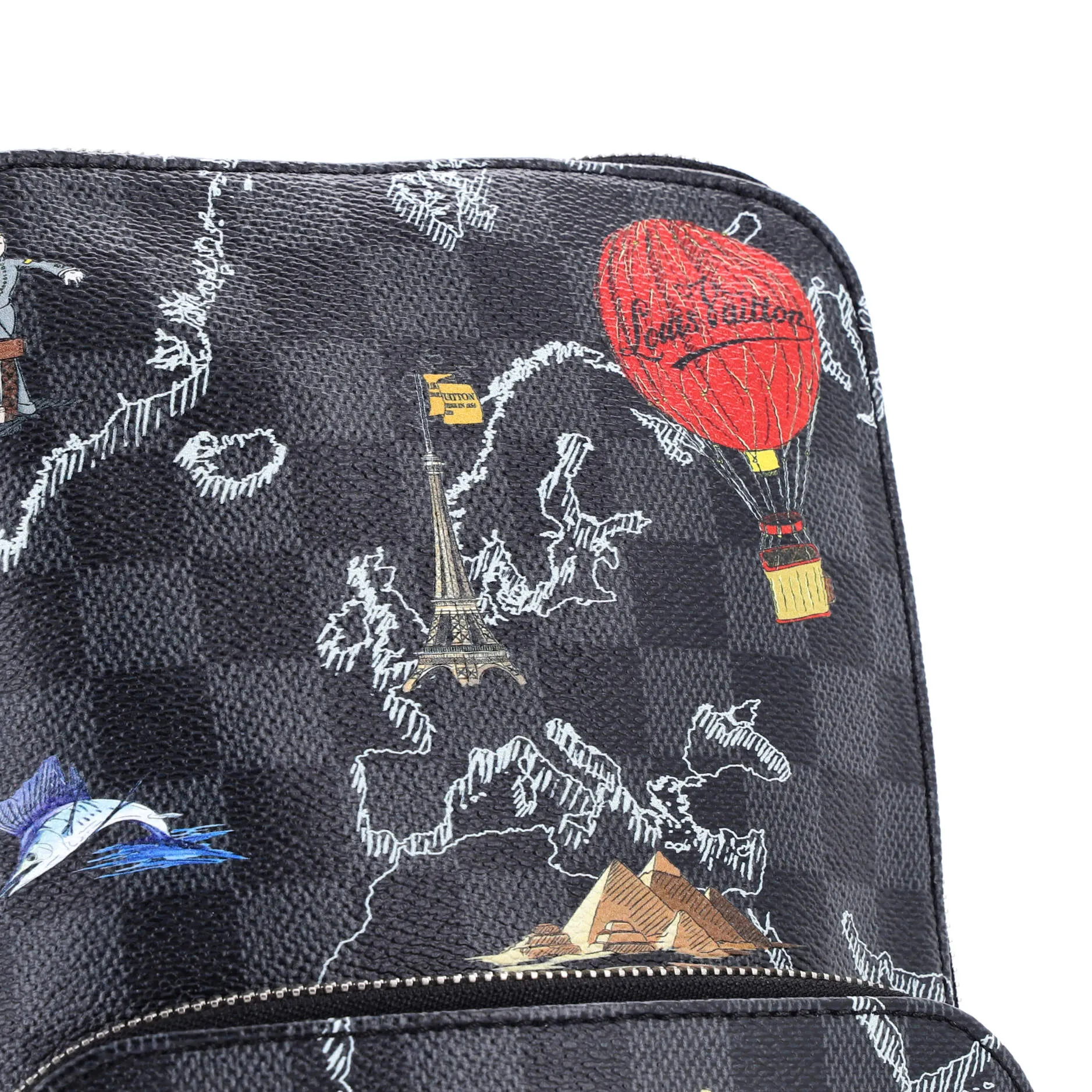 Avenue Sling Bag Limited Edition Renaissance Map Damier Graphite