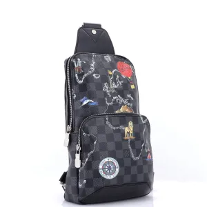Avenue Sling Bag Limited Edition Renaissance Map Damier Graphite