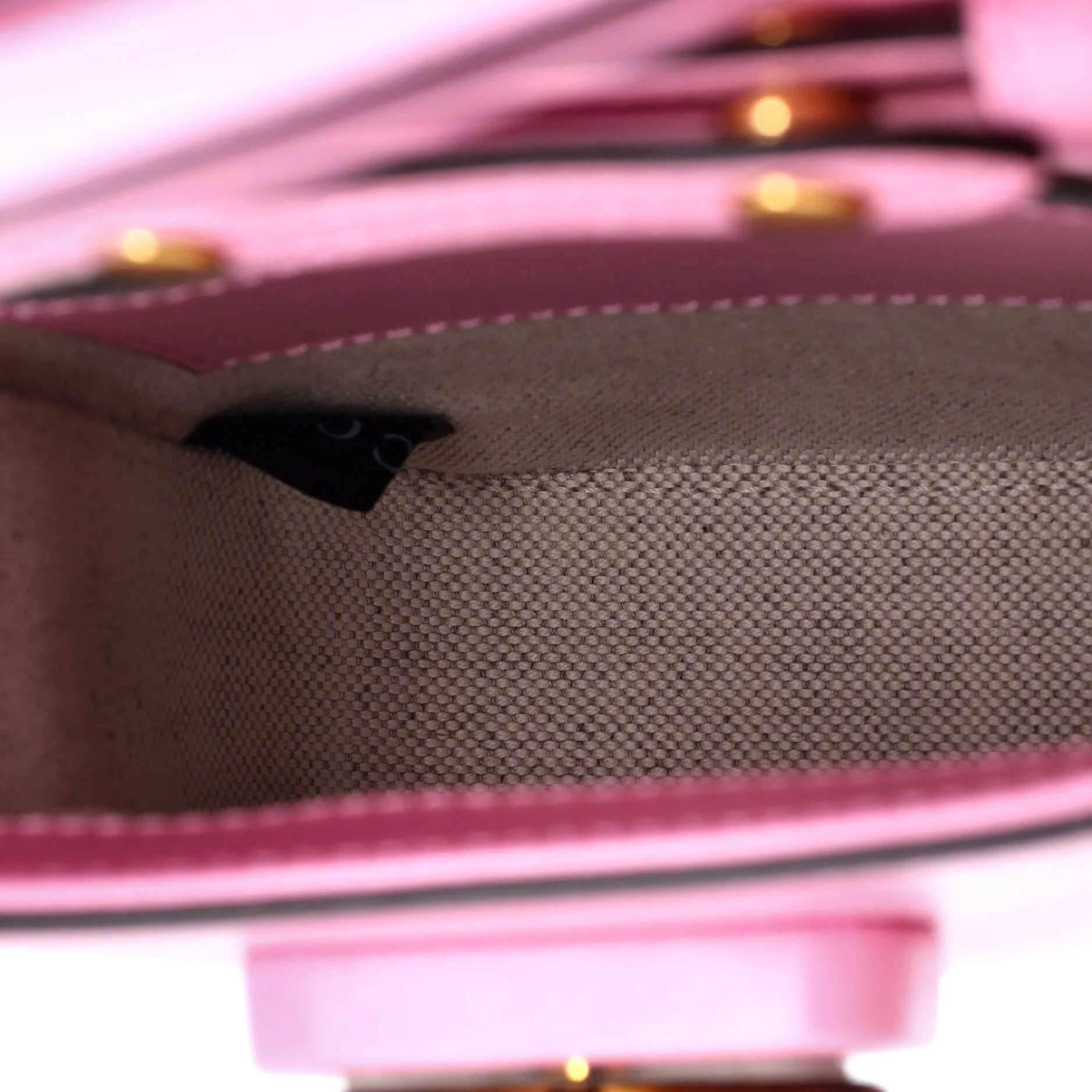Bamboo Top Handle Backpack Leather Mini