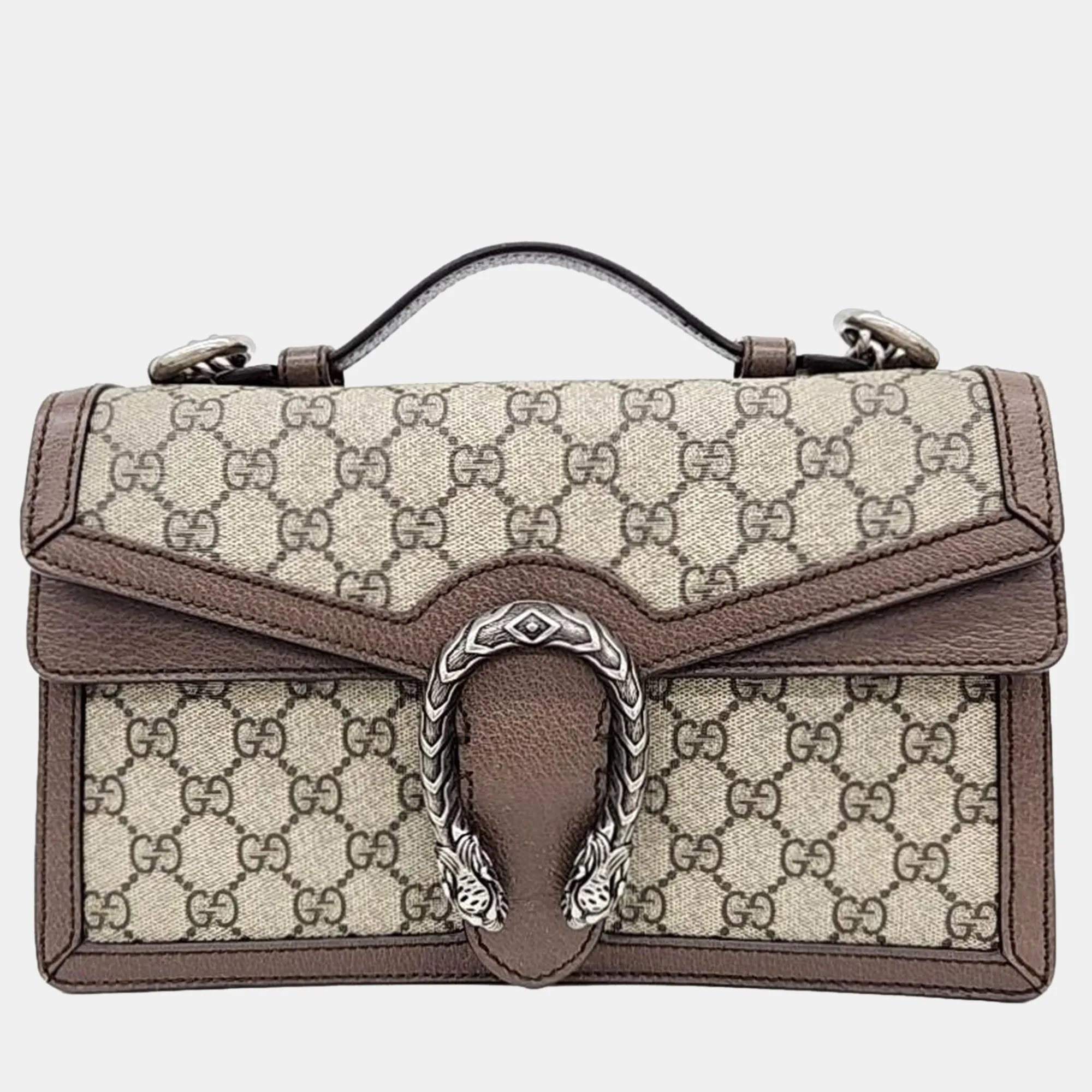 Beige GG Canvas Dionysus Top Handle Bag