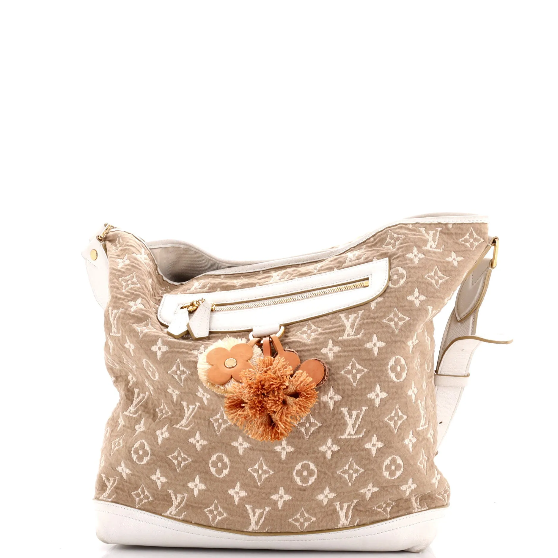 Besace Handbag Monogram Sabbia