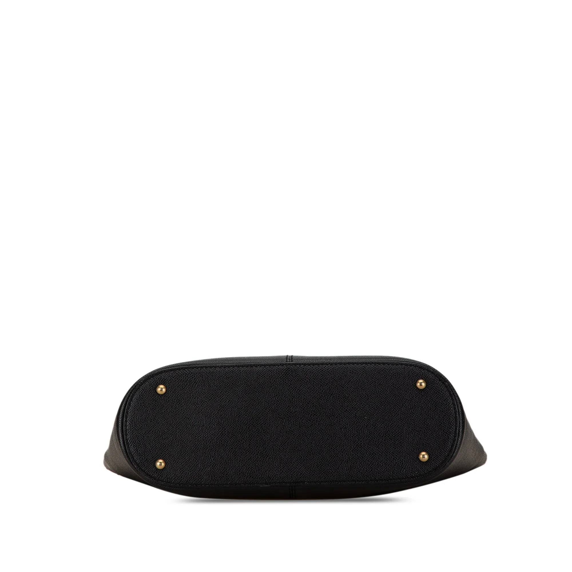 Black Chanel Caviar Tortoise Top Handle Tote