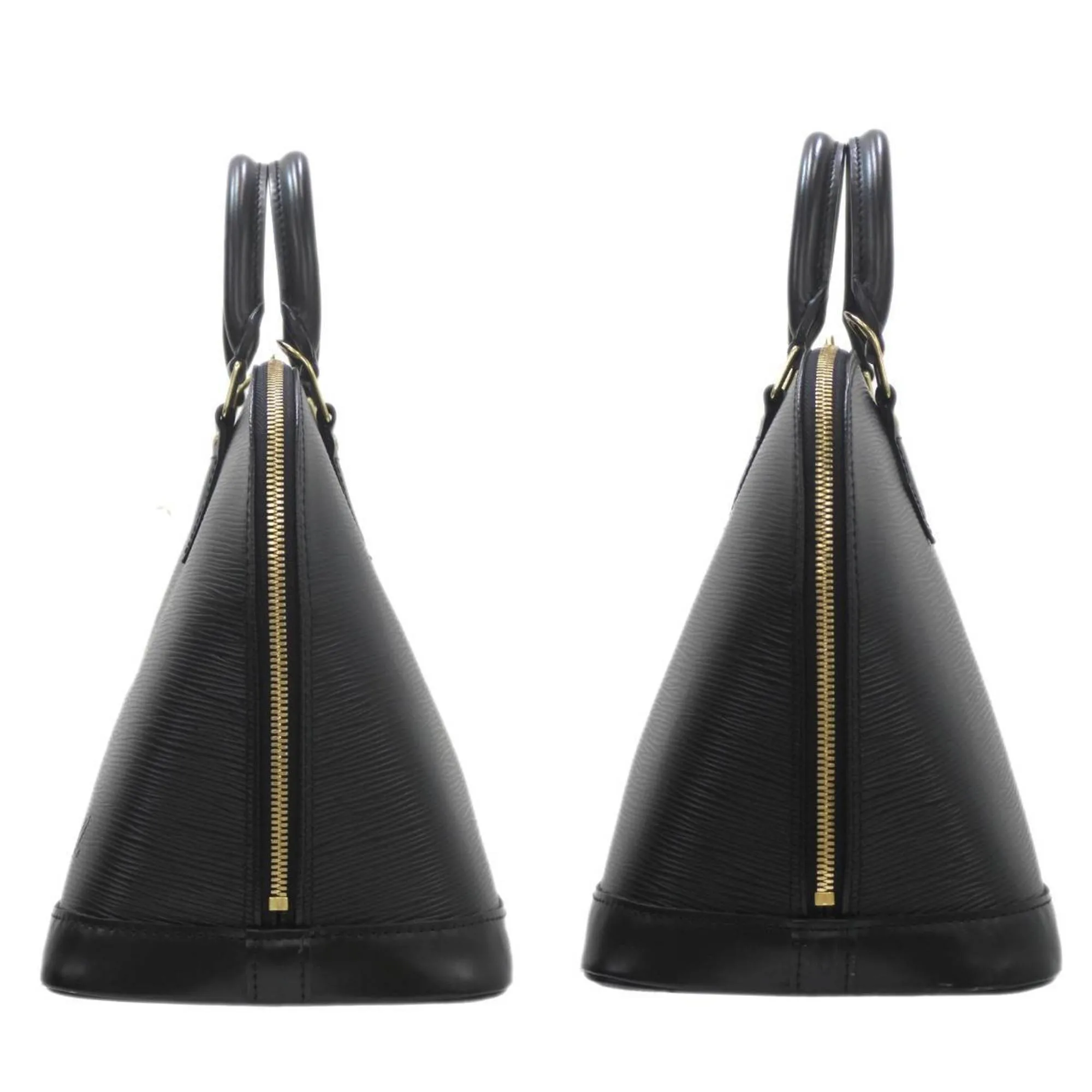 Black Epi Leather Handbag with Spacious Interior and Iconic Silhouette
