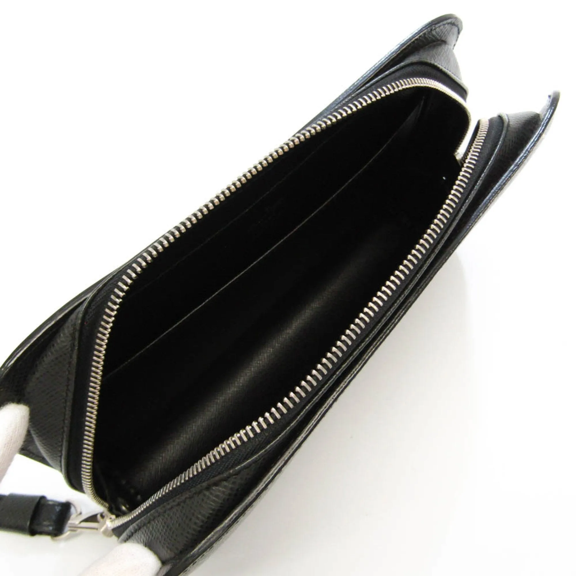 Black Leather Baikal Bag by Louis Vuitton