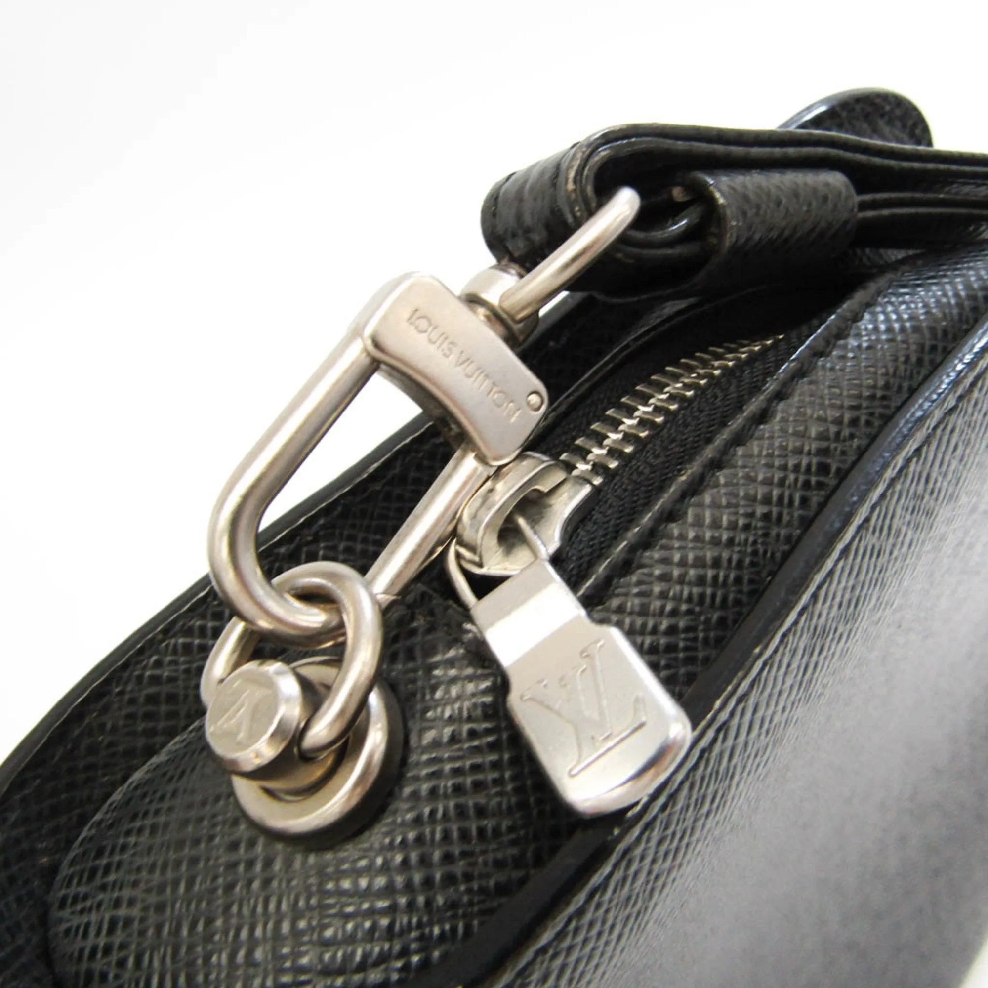 Black Leather Baikal Bag by Louis Vuitton