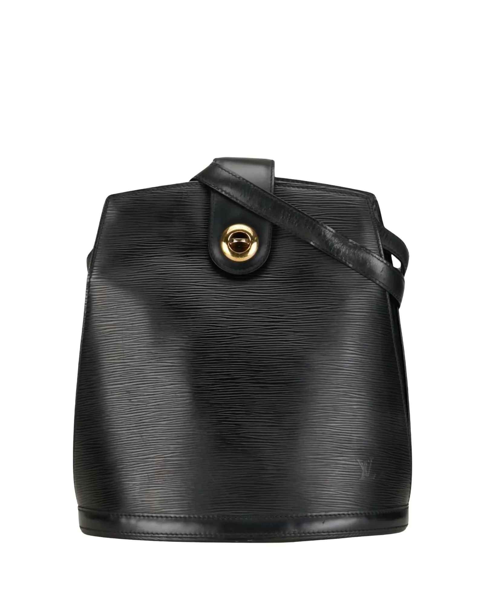 Black Leather Shoulder Bag with Clean Lines and Iconic Design