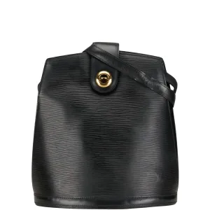 Black Leather Shoulder Bag with Clean Lines and Iconic Design