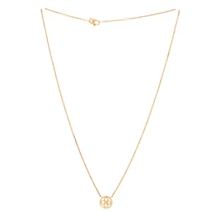 Blossom BB Pendant Necklace 18K Rose Gold with Diamonds