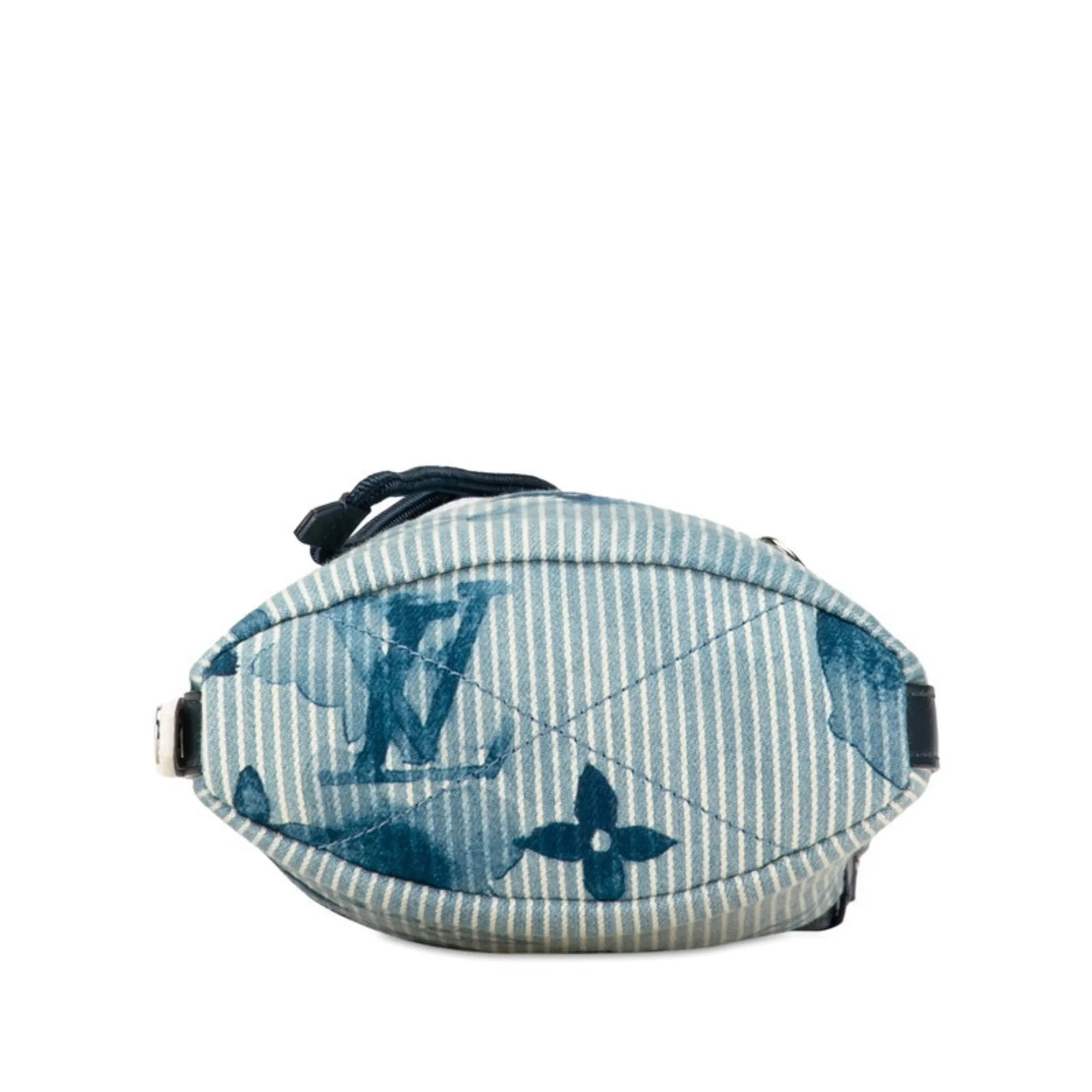Blue Canvas Shoulder Bag with Elegant Design