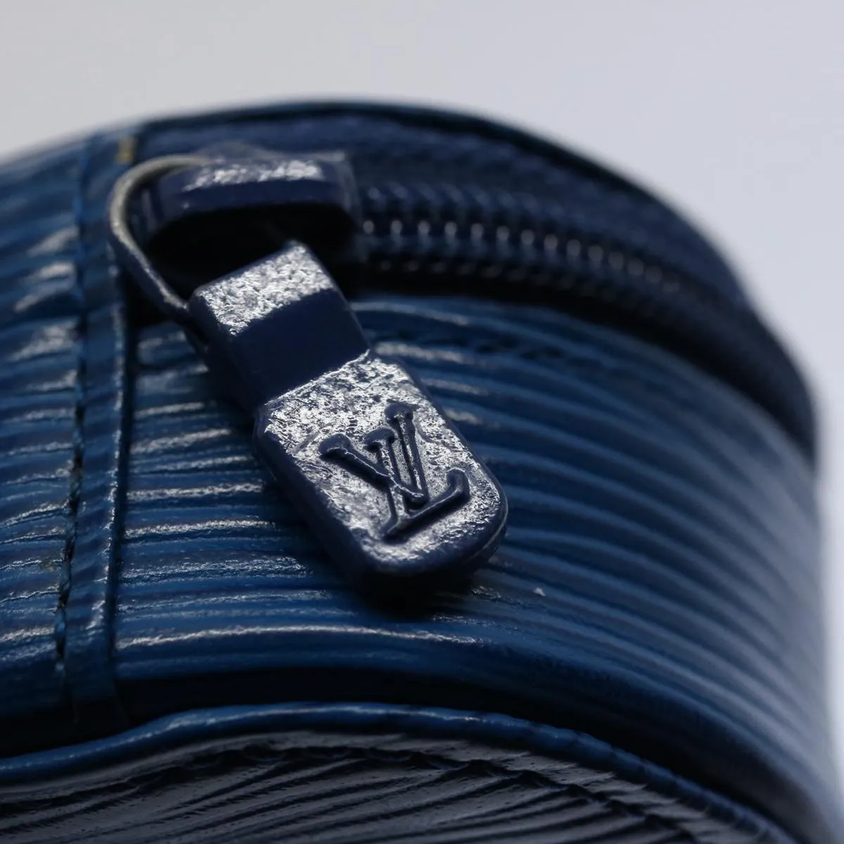Blue Epi Leather Case