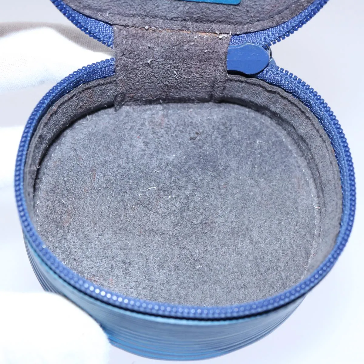Blue Epi Leather Case