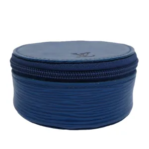 Blue Epi Leather Case