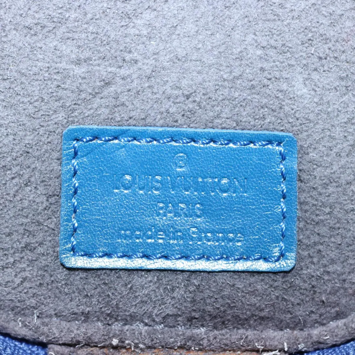 Blue Epi Leather Case