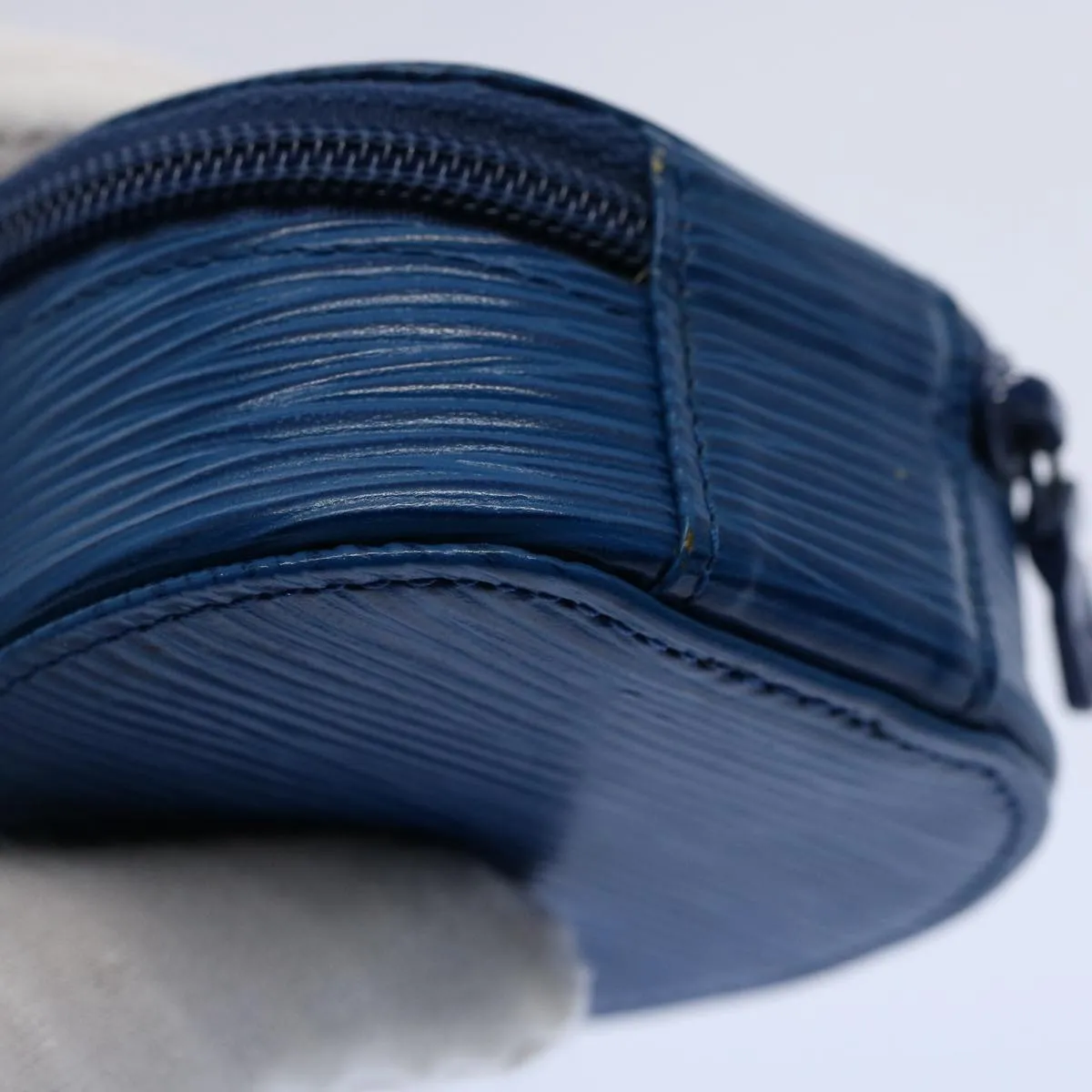 Blue Epi Leather Case