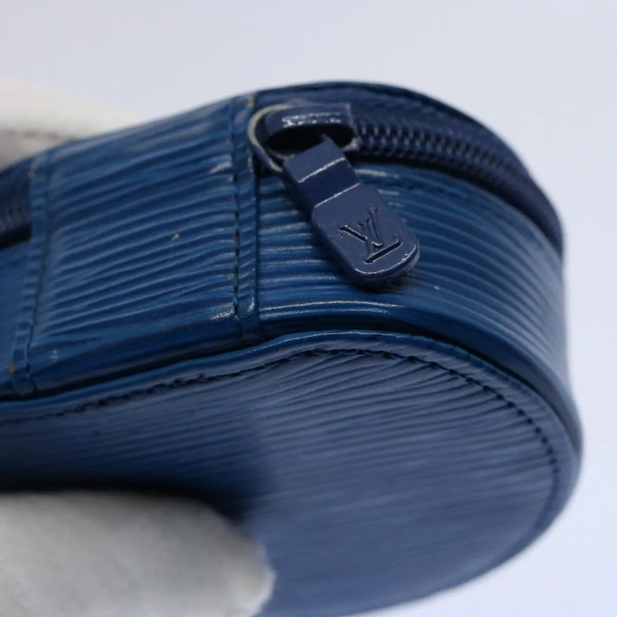 Blue Epi Leather Case