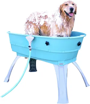 Booster Bath Elevated Pet Bathing, Teal, Large (Pack of 1