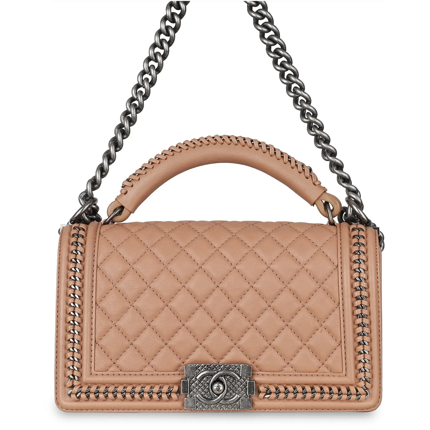 Chanel Boy Bag Top Handle - Old Medium