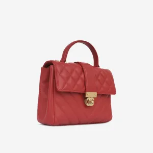 Chanel In The City Top Handle - Red Calfskin