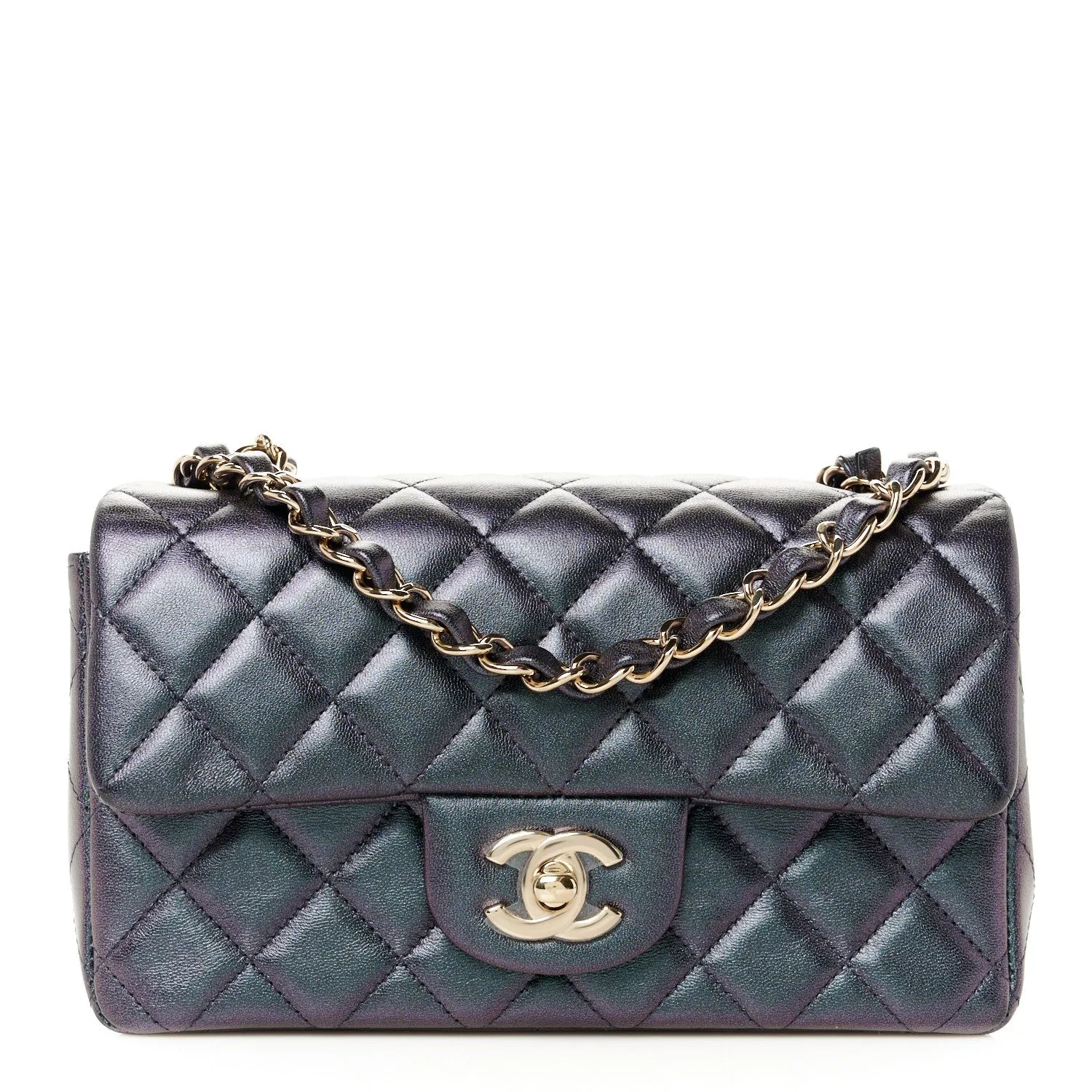 Chanel Iridescent Lambskin Quilted Mini