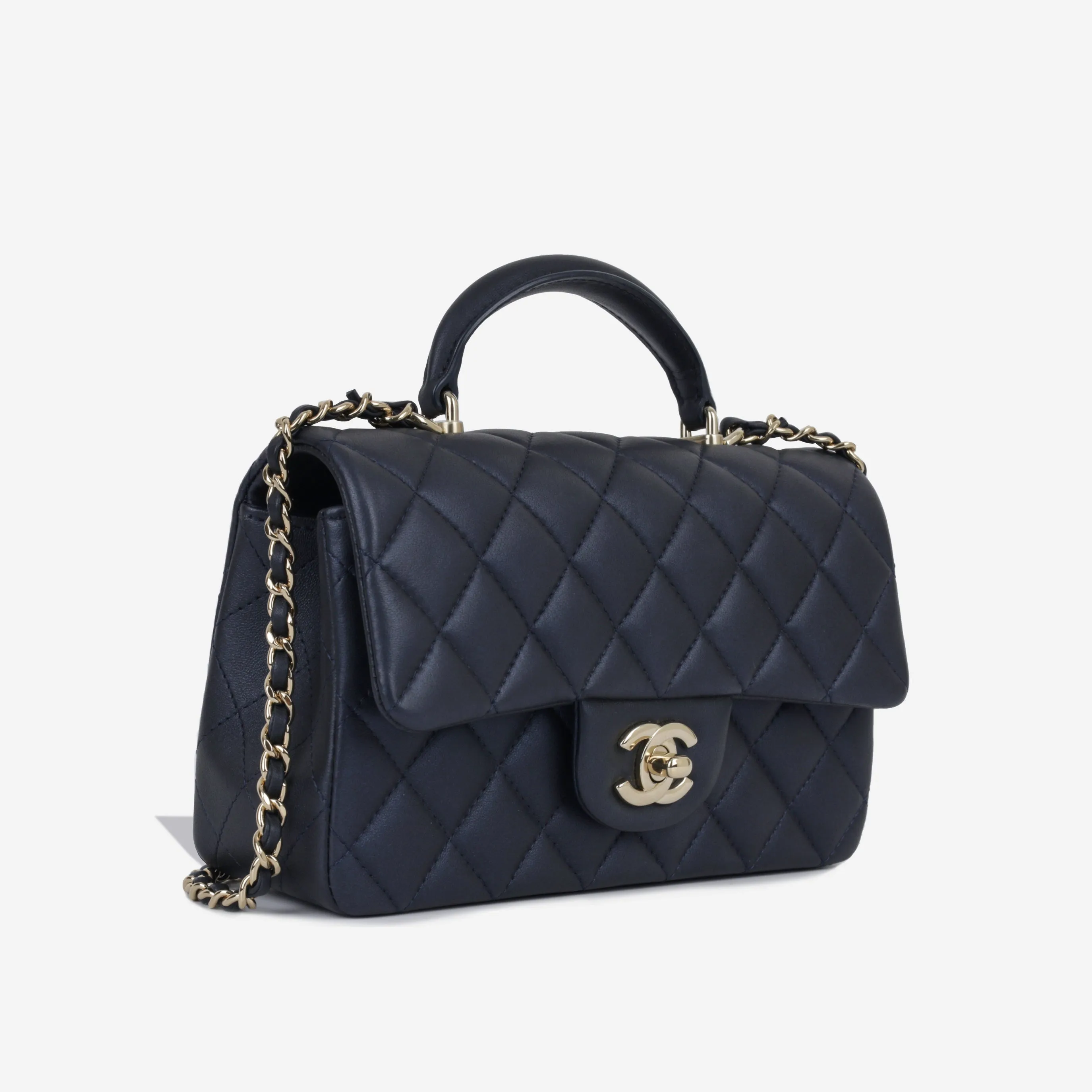 Chanel Mini Flap Bag With Top Handle