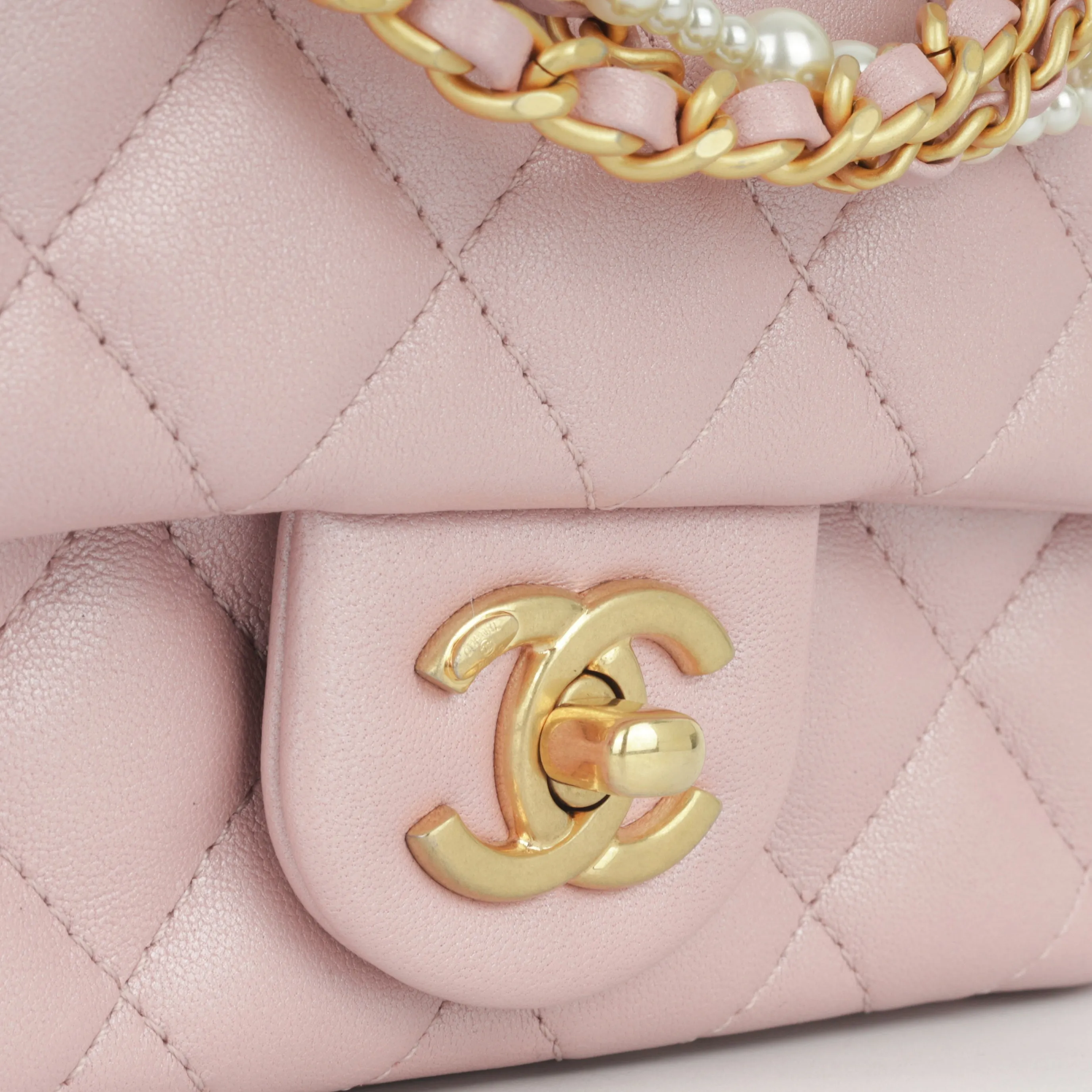 Chanel Mini Square Pearl Twist