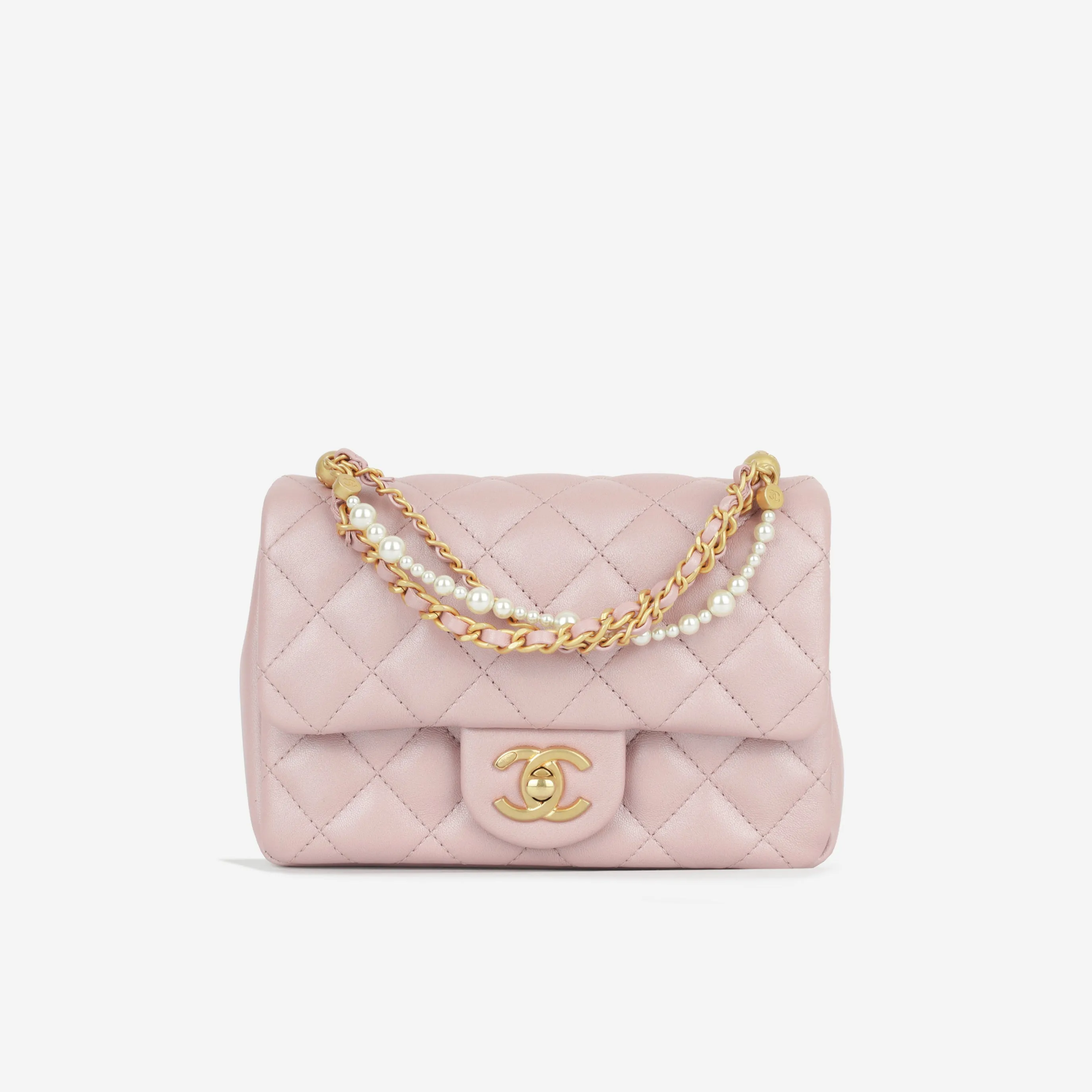Chanel Mini Square Pearl Twist