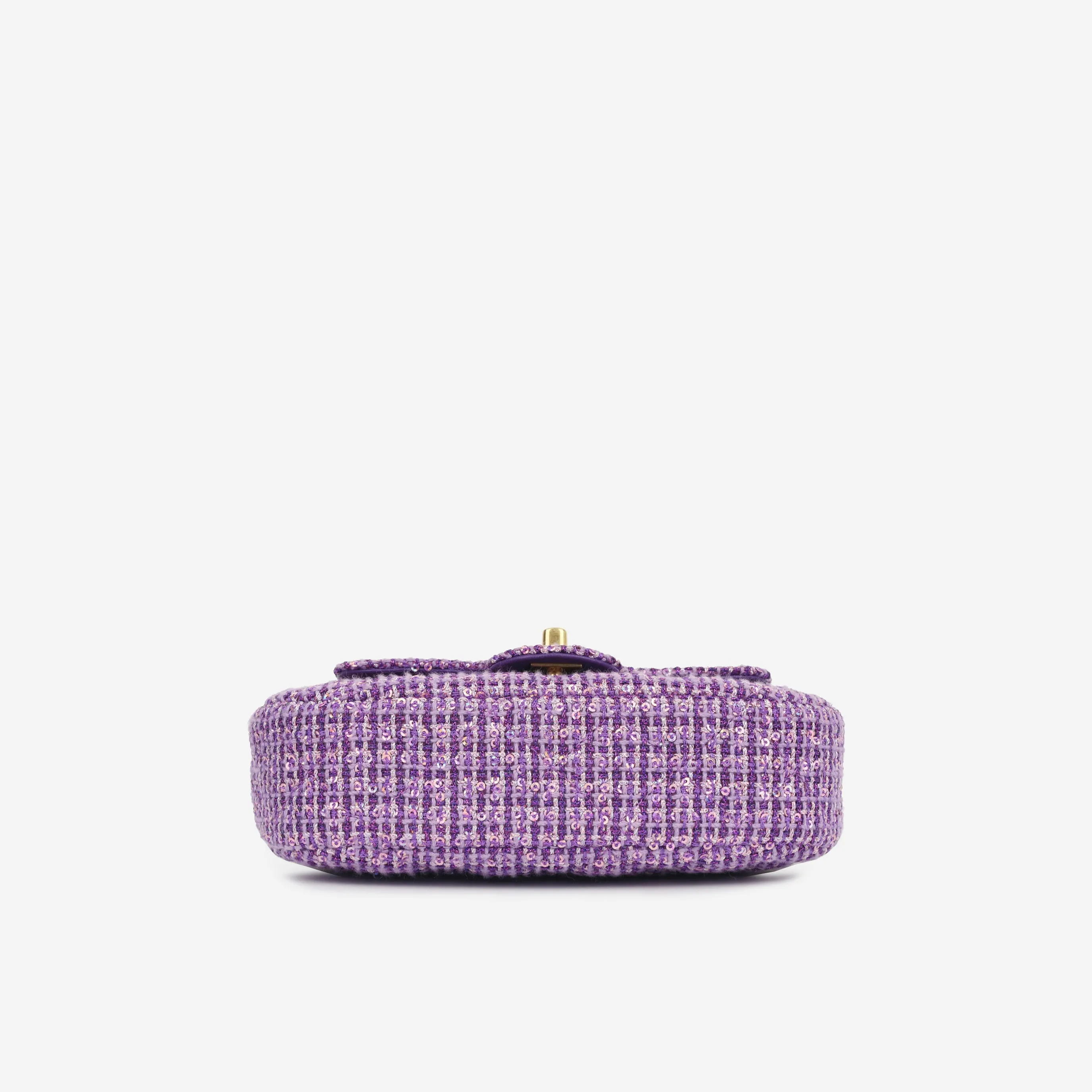 Chanel Small Top Handle - Purple Sequin Tweed