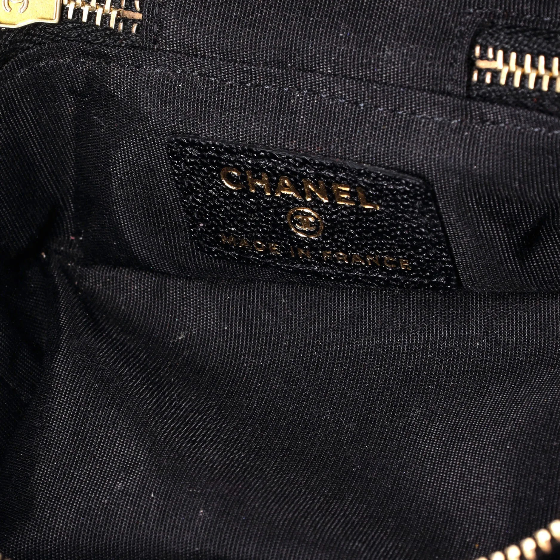 Chanel Top Handle Zip Around Vanity Case