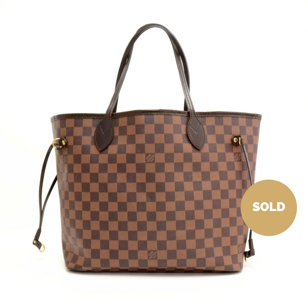 Dameir Ebene Canvas Neverfull MM Shoulder Bag