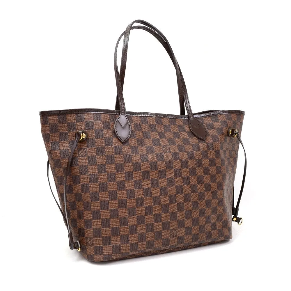 Damier Ebene Canvas Neverfull MM Tote