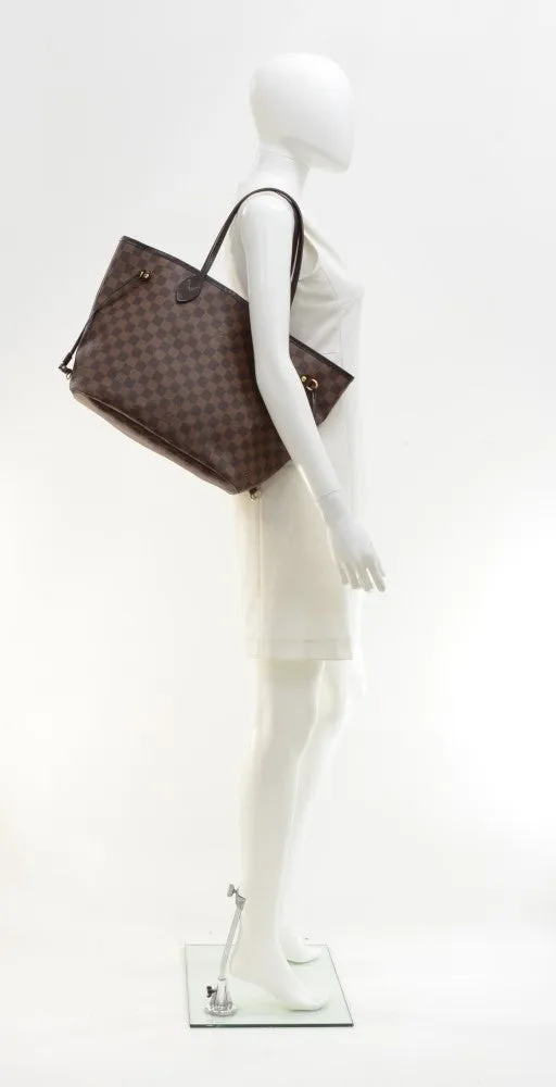 Damier Ebene Canvas Neverfull MM Tote